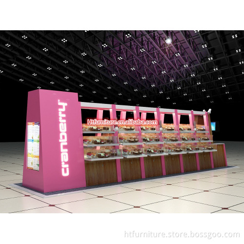 Free 3d design wood dessert display shelf